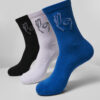 Salty Socks 3-Pack Black/White/Blue