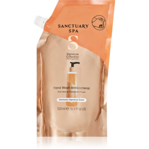 Sanctuary Spa Signature Collection tápláló folyékony szappan antibakteriális adalékkal utántöltő 500 ml-ár