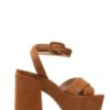 Sandals - FURLA CROSS PLATFORM SANDAL T. 110 - CAMOSCIO brown