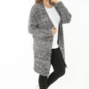 Şans Women's Plus Size Colorful Thick Knitwear Cardigan