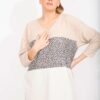 Şans Women's Plus Size Mink Sweatshirt with a Comfortable Cut