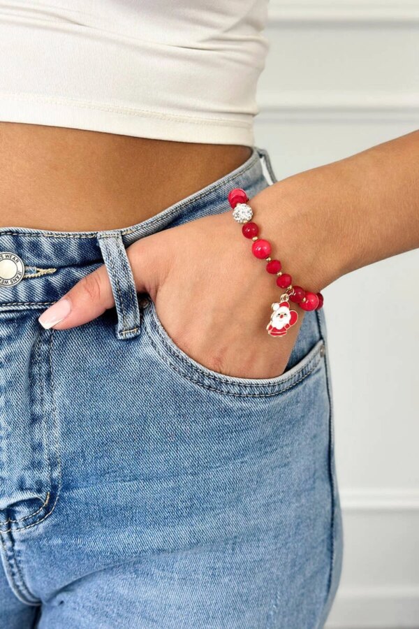 Santa Claus Christmas bracelet with bag