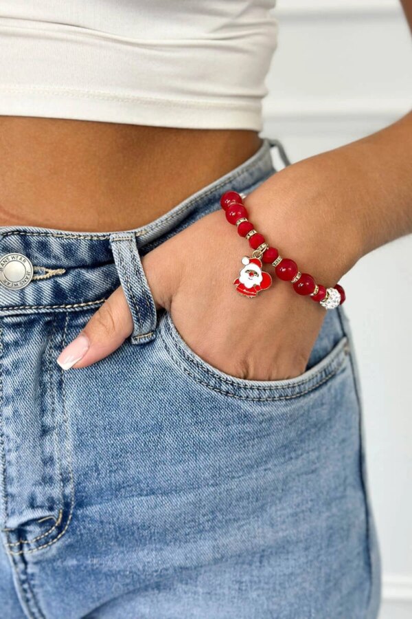 Santa Claus Christmas bracelet with bag
