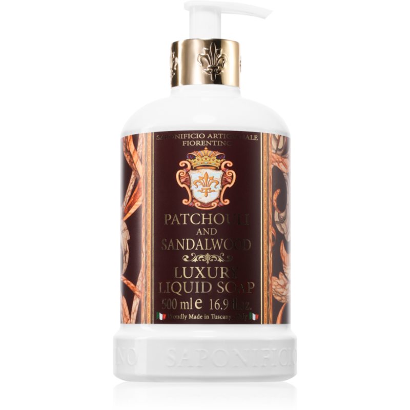 Saponificio Artigianale Fiorentino Patchouli and Sandalwood természetes folyékony kézszappan 500 ml
