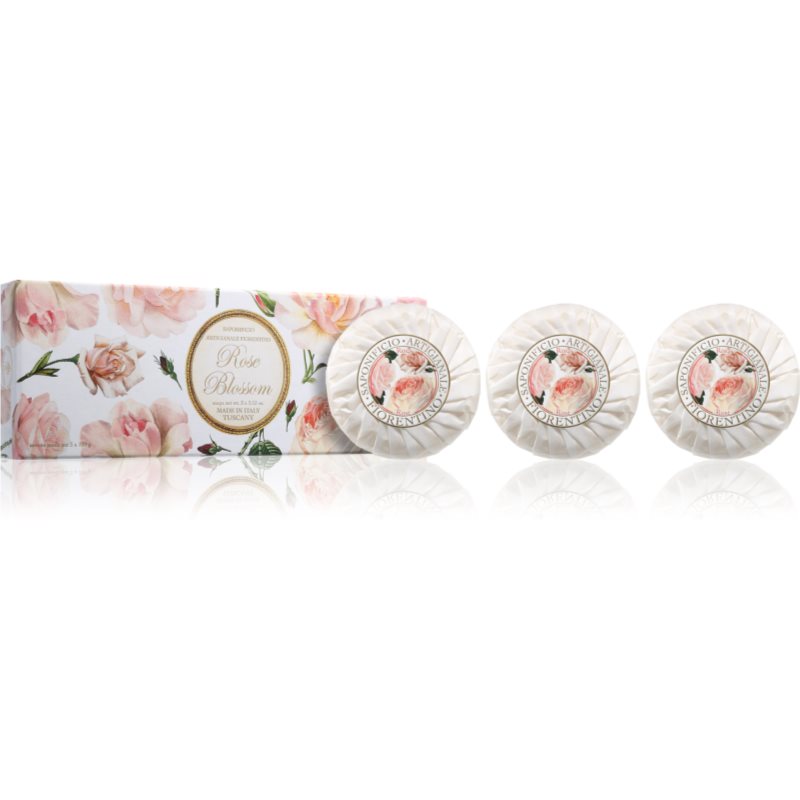 Saponificio Artigianale Fiorentino Rose Blossom Set szilárdszappan-szett