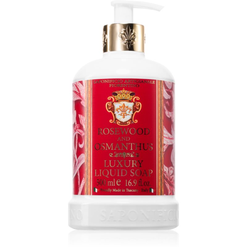 Saponificio Artigianale Fiorentino Rosewood and Osmanthus természetes folyékony kézszappan 500 ml
