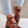 Sarkú női bőrcsizma Maciejka Brown 04492-98