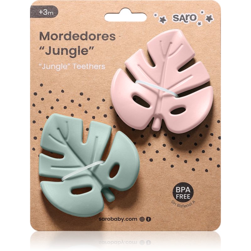Saro Baby Jungle rágóka Mint/Blossom 2 db