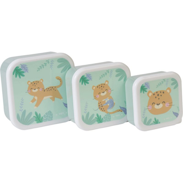 Saro Baby Snack Boxes uzsonnás doboz Hunter Mint 3 db
