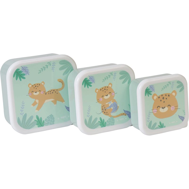 Saro Baby Snack Boxes uzsonnás doboz Hunter Mint 3 db