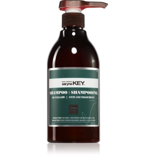 Saryna Key No Yellow sampon a sárga tónusok neutralizálására bambuszvajjal 500 ml-Ár