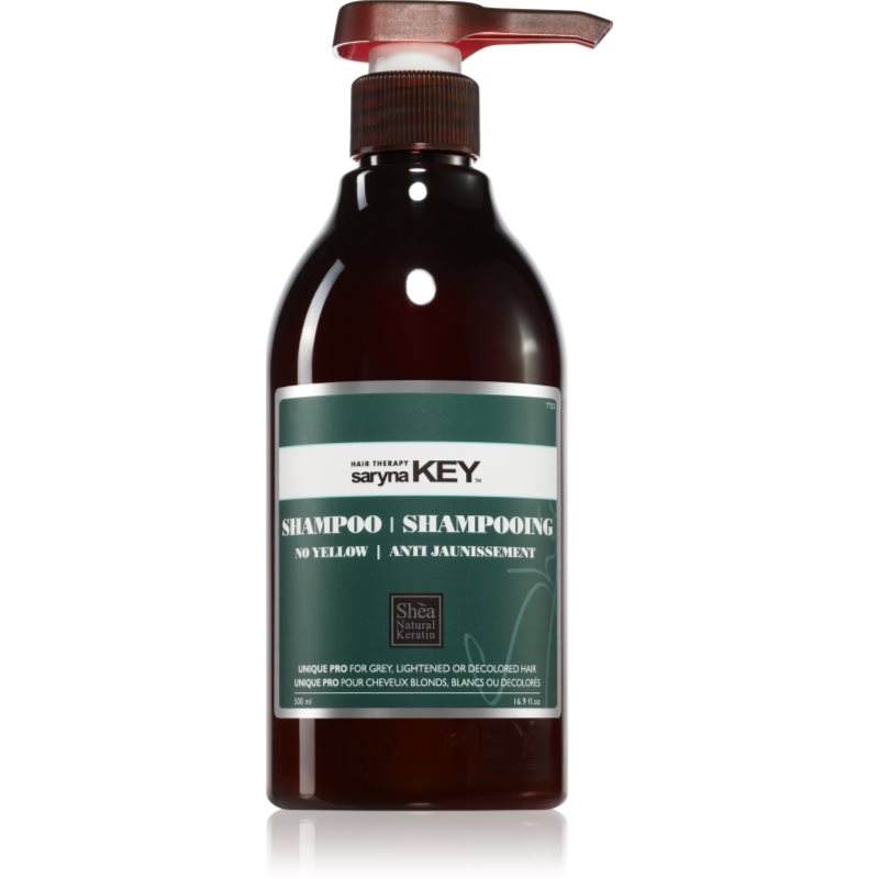 Saryna Key No Yellow sampon a sárga tónusok neutralizálására bambuszvajjal 500 ml-Ár