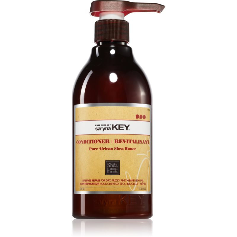 Saryna Key Pure African Shea Butter Damage Repair kondicionáló száraz hajra Shea vajjal 500 ml-Ár