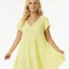 Šaty Rip Curl PREMIUM SURF DRESS Bright Yellow