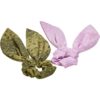 Scarf badges with XXL bow 2-pack khaki/light lilac