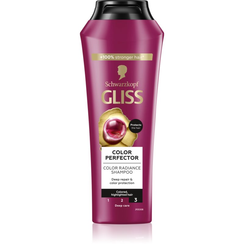 Schwarzkopf Gliss Color Perfector ápoló sampon festett hajra 250 ml-Ár