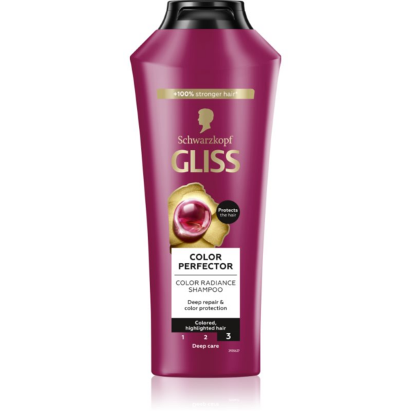 Schwarzkopf Gliss Color Perfector ápoló sampon festett hajra 400 ml-Ár