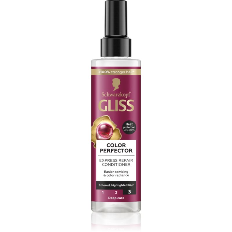 Schwarzkopf Gliss Color Perfector regeneráló balzsam festett vagy melírozott hajra 200 ml-Ár
