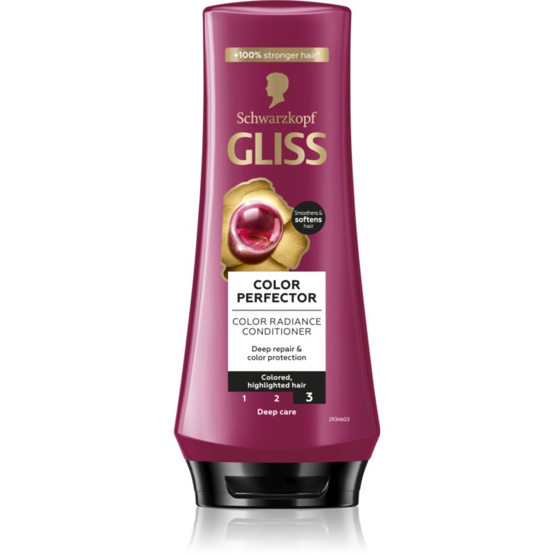Schwarzkopf Gliss Color Perfector védő kondicionáló festett hajra 200 ml-Ár