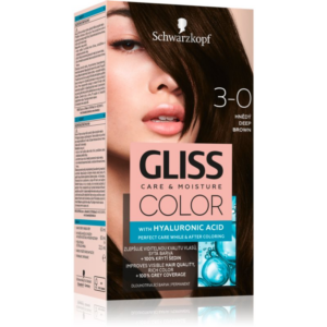 Schwarzkopf Gliss Color tartós hajfesték árnyalat 3-0 Deep Brown 1 db-Eredeti