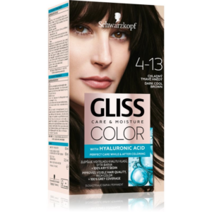 Schwarzkopf Gliss Color tartós hajfesték árnyalat 4-13 Dark Cool Brown 1 db