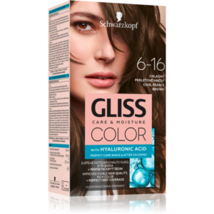 Schwarzkopf Gliss Color tartós hajfesték árnyalat 6-16 Cool Pearly Brown 1 db-Eredeti