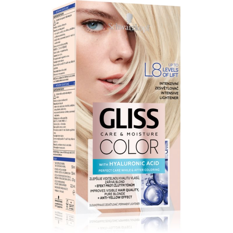 Schwarzkopf Gliss Color tartós hajfesték árnyalat L8 Intensive Lightener 1 db-Ár