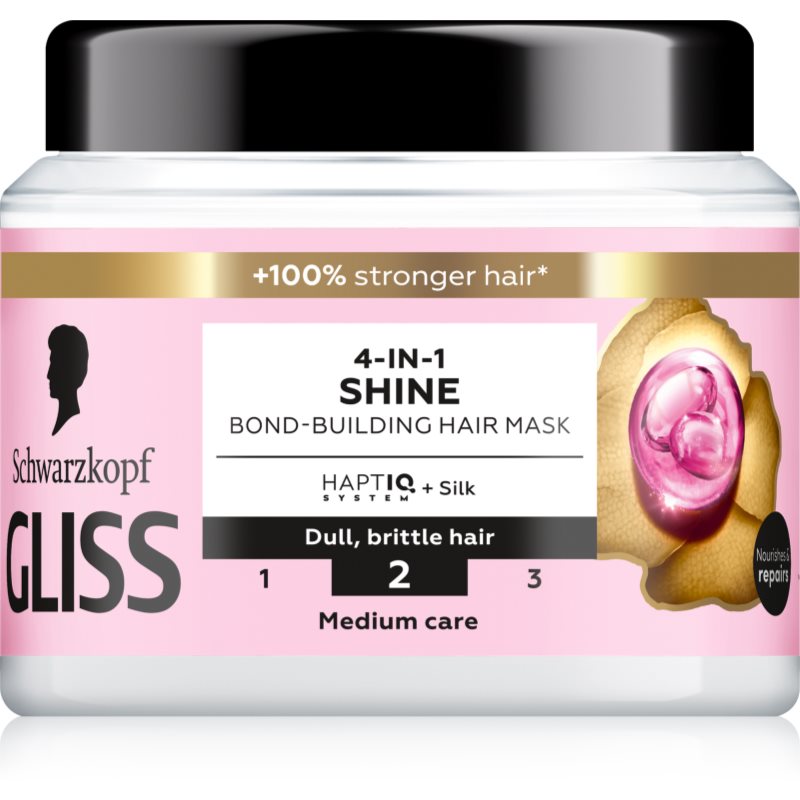 Schwarzkopf Gliss Liquid Silk maszk az erős és fénylő hajért 400 ml-Ár