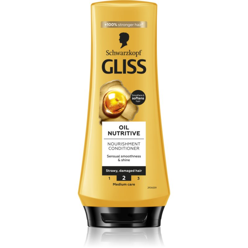 Schwarzkopf Gliss Oil Nutritive tápláló kondícionáló olajjal 200 ml-Ár