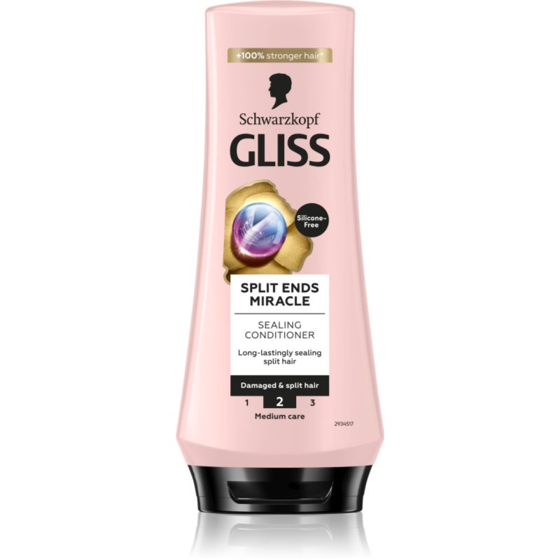 Schwarzkopf Gliss Split Ends Miracle regeneráló kondicionáló a töredezett hajvégekre 200 ml-Ár