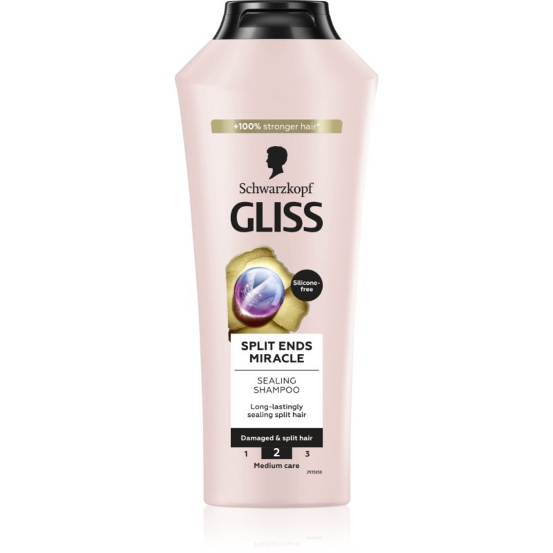 Schwarzkopf Gliss Split Ends Miracle regeneráló sampon a töredezett hajvégekre 400 ml-Ár