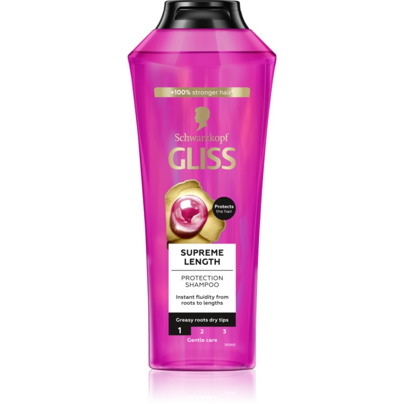 Schwarzkopf Gliss Supreme Length ápoló sampon hosszú hajra 400 ml-Ár