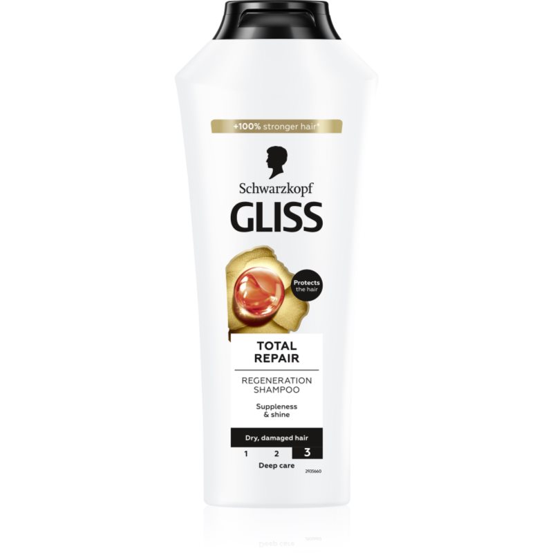 Schwarzkopf Gliss Total Repair intenzíven regeneráló sampon 400 ml-Ár