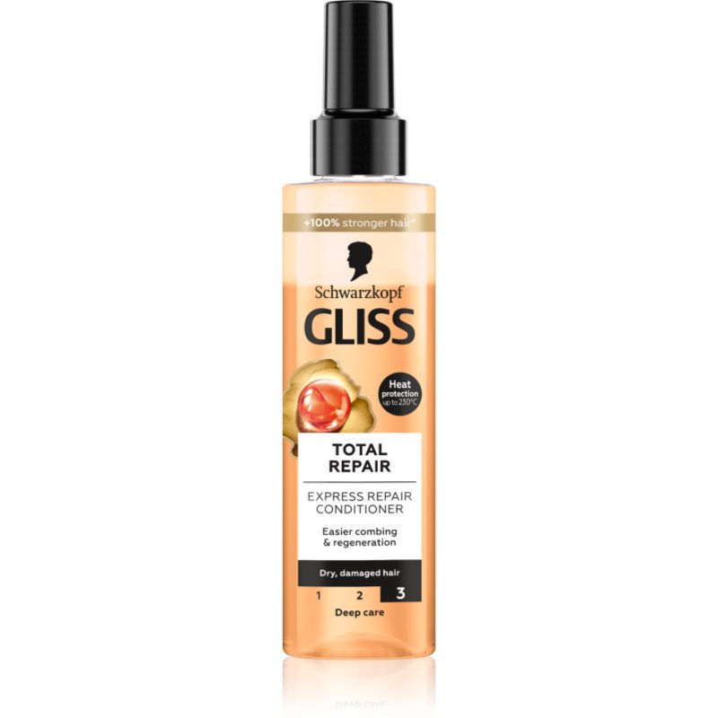 Schwarzkopf Gliss Total Repair regeneráló balzsam a száraz hajvégekre 200 ml-Ár
