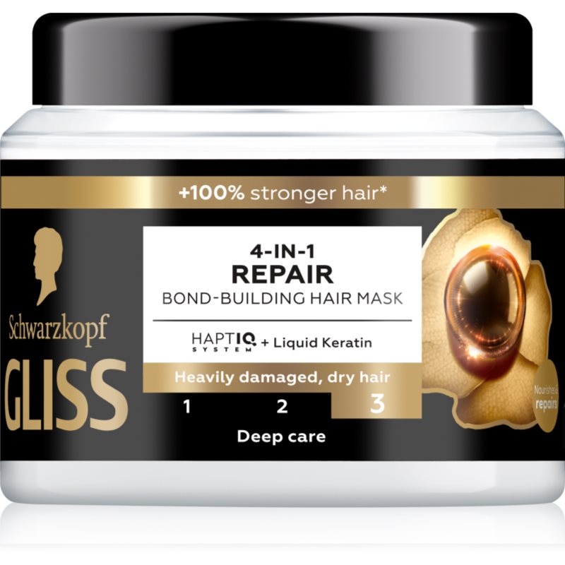 Schwarzkopf Gliss Ultimate Repair regeneráló hajmasz 4 in 1 400 ml-Ár