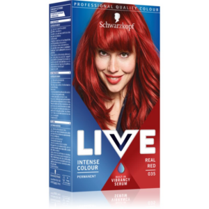Schwarzkopf LIVE Intense Colour tartós hajfesték árnyalat 035 Real Red 1 db-Ár