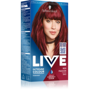 Schwarzkopf LIVE Intense Colour tartós hajfesték árnyalat 043 Red Passion 1 db-Ár