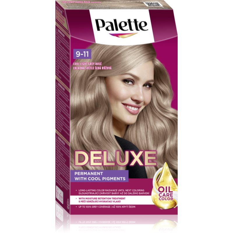 Schwarzkopf Palette Deluxe tartós hajfesték árnyalat 9-11 Cool Light Grey Rose 1 db-Ár