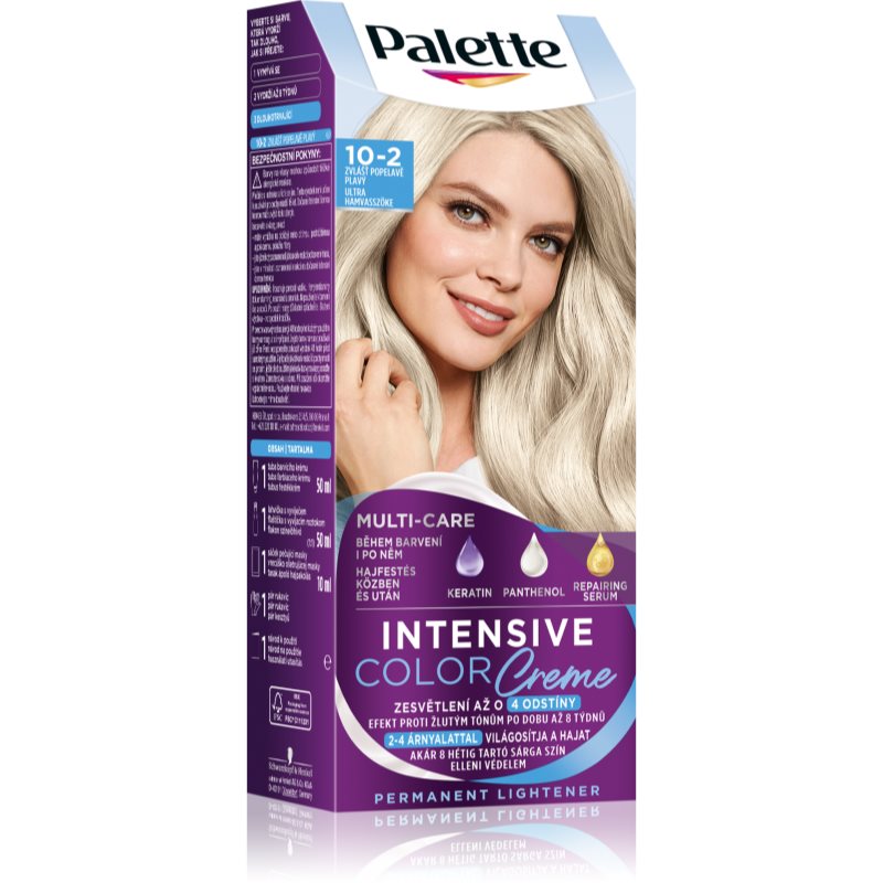 Schwarzkopf Palette Intensive Color Creme tartós hajfesték árnyalat 10-2 (A10) Ultra Ash Blonde 1 db-Ár