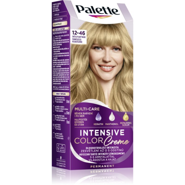 Schwarzkopf Palette Intensive Color Creme tartós hajfesték árnyalat 12-46 (BW12) Nude Light Blonde 1 db