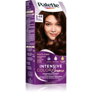 Schwarzkopf Palette Intensive Color Creme tartós hajfesték árnyalat 3-68 R2 Dark Mahogany 1 db-Eredeti