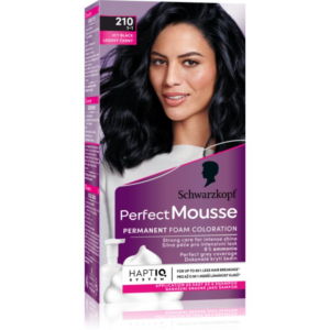 Schwarzkopf Perfect Mousse tartós hajfesték árnyalat 210 Icy Black 1 db-Eredeti