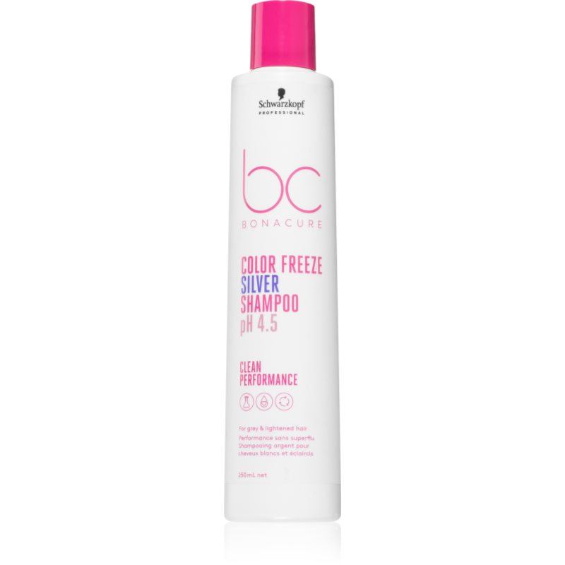 Schwarzkopf Professional BC Bonacure Color Freeze Silver ezüst sampon a szőke és melírozott hajra 250 ml-Ár