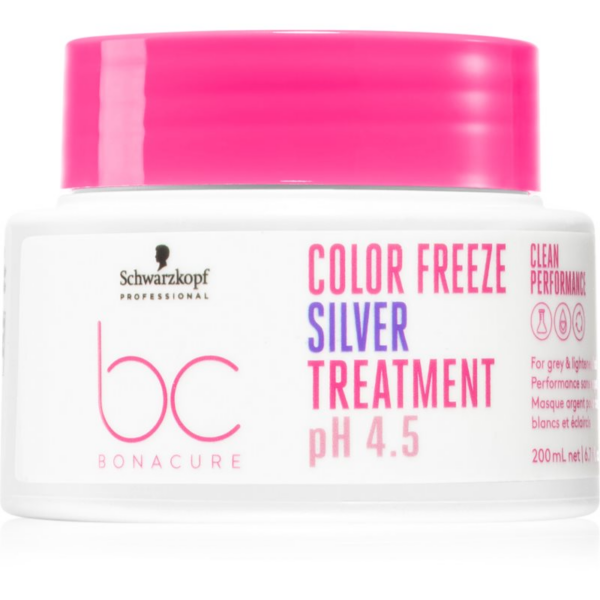 Schwarzkopf Professional BC Bonacure Color Freeze Silver maszk semlegesíti a sárgás tónusokat 200 ml-Ár