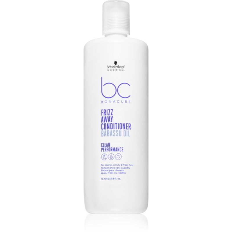 Schwarzkopf Professional BC Bonacure Frizz Away Conditioner kondicionáló a rakoncátlan és töredezett hajra 1000 ml-Ár