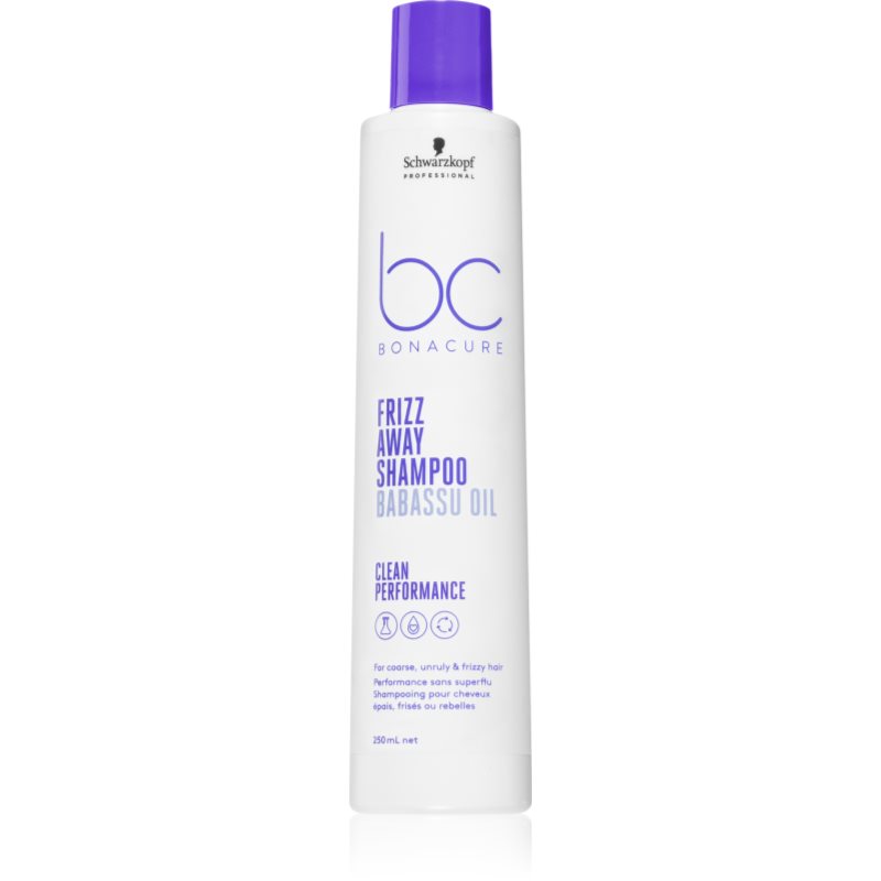 Schwarzkopf Professional BC Bonacure Frizz Away Shampoo sampon a rakoncátlan és töredezett hajra 250 ml-Ár