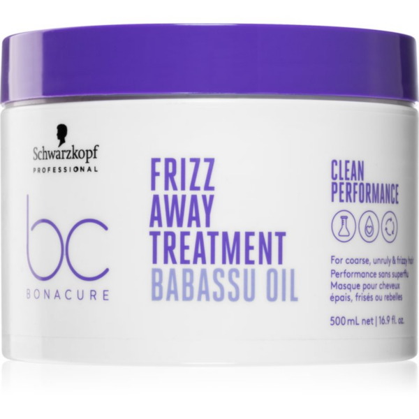 Schwarzkopf Professional BC Bonacure Frizz Away Treatment maszk a rakoncátlan és töredezett hajra 500 ml-Ár