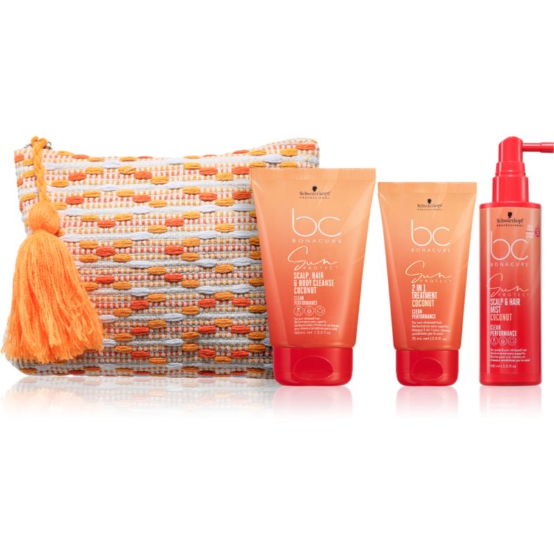 Schwarzkopf Professional BC Bonacure Sun Protect utazási készlet nap által károsult haj-Ár