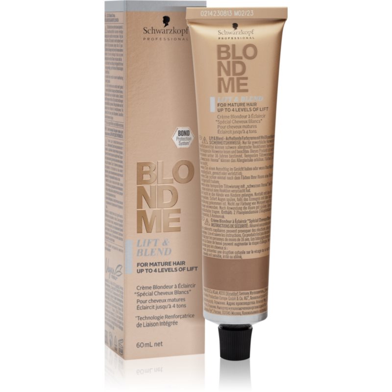 Schwarzkopf Professional Blondme Lift & Blend élénkítő krém szőke hajra árnyalat Ice 60 ml-Ár
