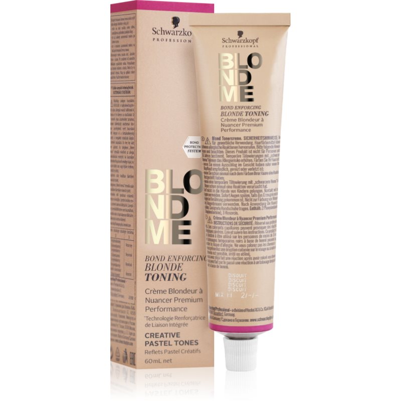 Schwarzkopf Professional Blondme Toning színező hajfesték Strawberry 60 ml-Ár